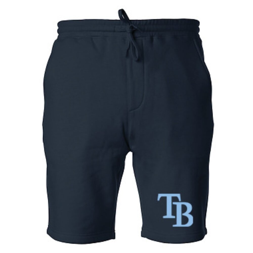 NEW Tampa Bay Rays Color Pop Fleece Sweat Shorts Pants NAVY